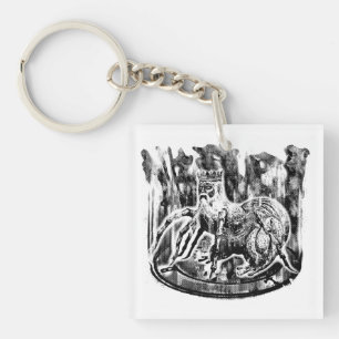 Bael Square (double-sided) Keychain