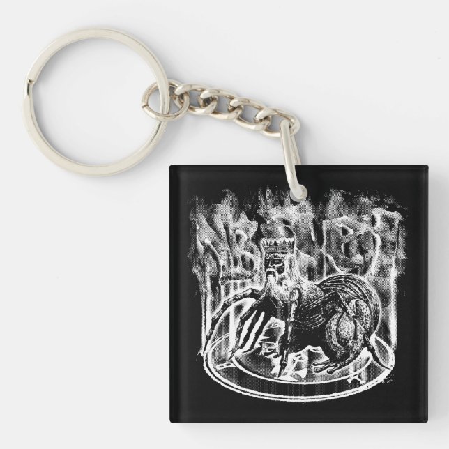 Bael Square (double-sided) Keychain (Front)