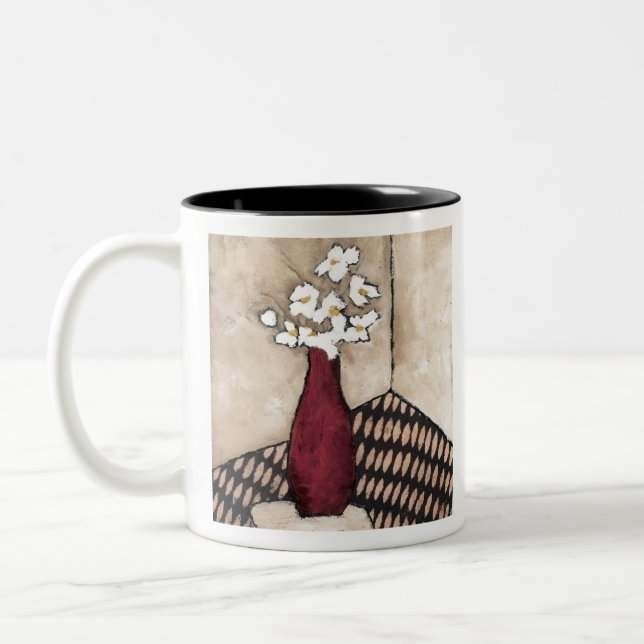 BAG05 Red Vase.tif Two-Tone Coffee Mug (Left)