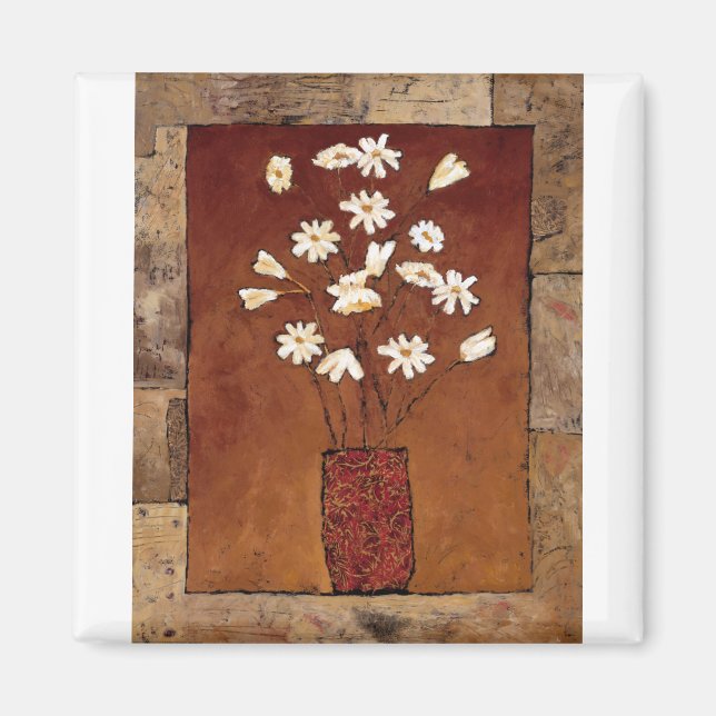 BAG12 White Flowers.tif Magnet (Front)