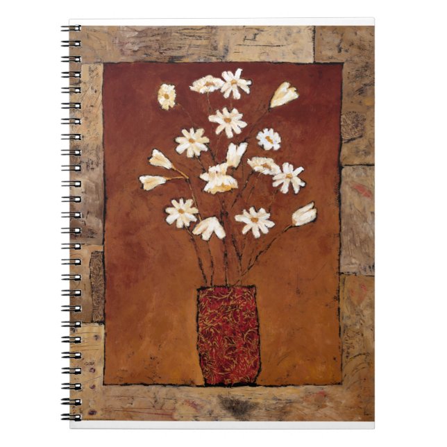 BAG12 White Flowers.tif Notebook (Front)