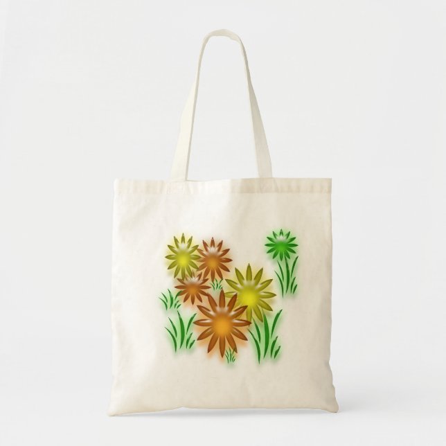 Bag - 3D daisies (Front)