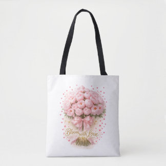 Bag Bloom With Love Floral Romantic Tote