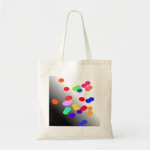 Bag blue red green yellow bubbles
