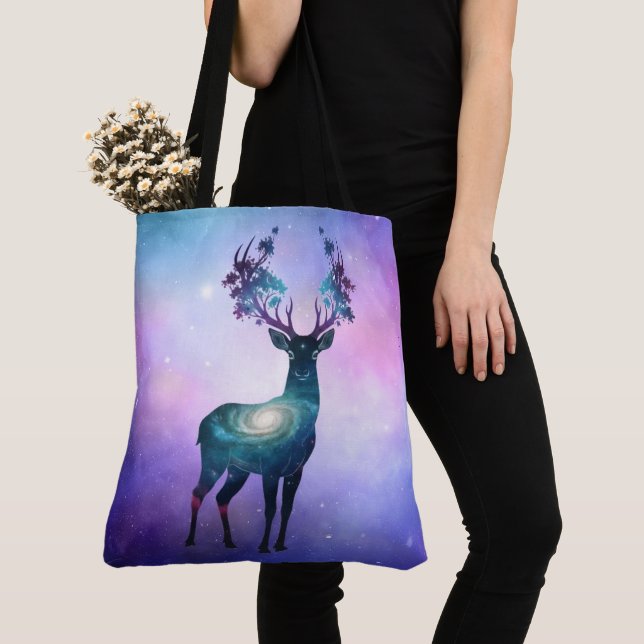 Bag Celestial Deer Silhouette Tote (De près)