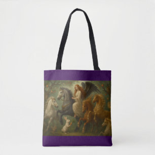 Bag Chevaux de conte de fées et tote ange