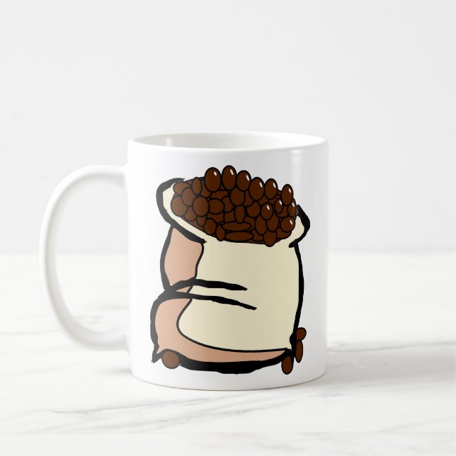 Bag Coffee Beans Beans Mug (Left)