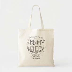 Bag Full of Books Enjoy Life Minimalist