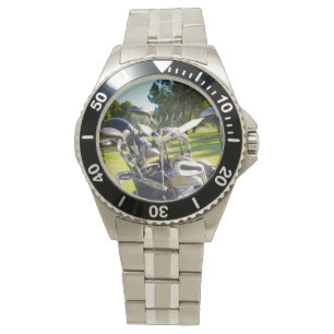 Bag Full Of Golf Clubs, Mens Wrist Watch