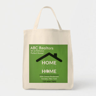 Bag Green Home Sweet Home Grocery Tote