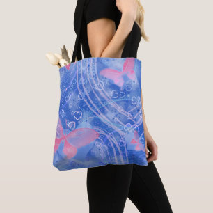 Bag Hearts et Butterfly - All Over Print Tote