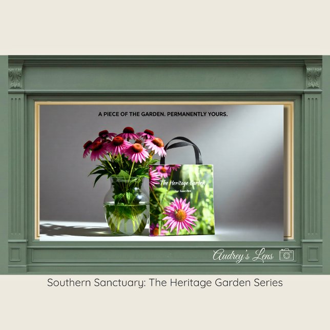 Bag Honeybee & Pink Coneflower Eco-Friendly Tote (Créateur téléchargé)