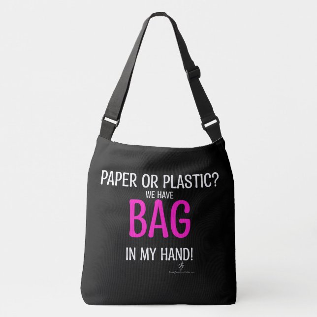 Bag In Hand Hot Pink Pers. Lg. Tote (Front)