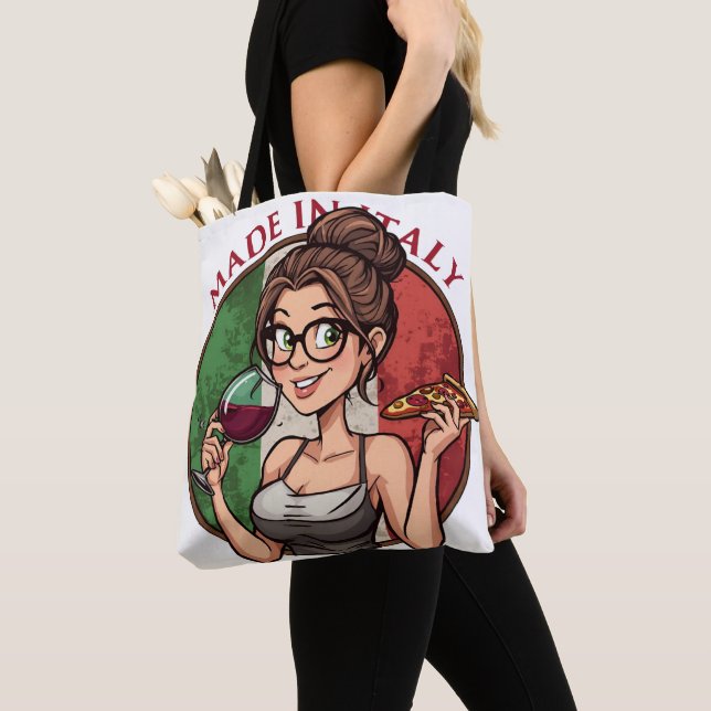 Bag Italian Themed Tote (De près)