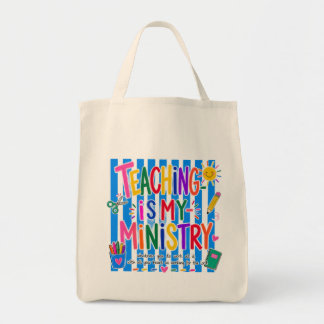 Bag Mon enseignement est mon ministère Tote pour ensei