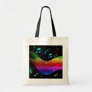 Bag Music Illustration tote bags