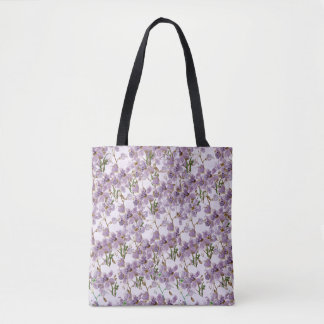 Bag Nature-Inspired Purple Flower Tote