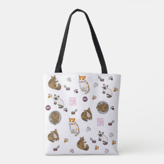 Bag New | Doodles Tote | Sunset Park Cats | Rescue