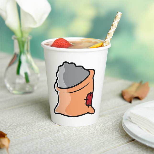 Bag of Cement Construction Material Paper Cups (Creator Uploaded)