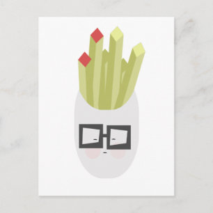 Bag of Fries Cute Cartoon     Postcard