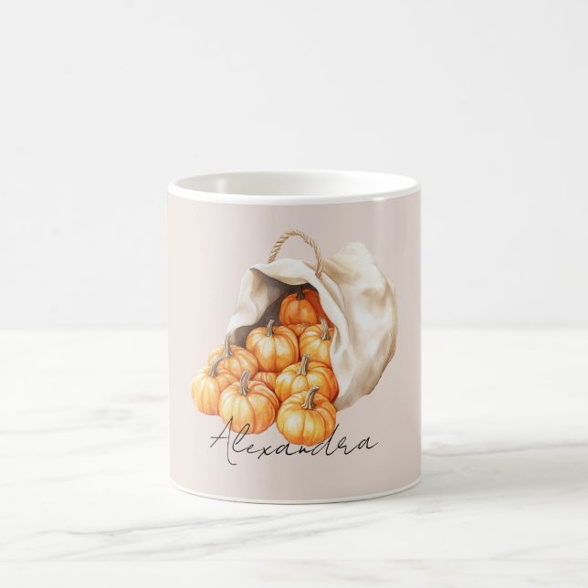 Bag of Pumpkins Coffee Mug (Center)