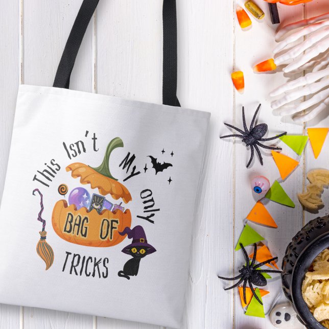 Bag of Tricks Halloween Tote Bag | Funny Witchy (This isn't my only Bag of Tricks Halloween Tote Bag)