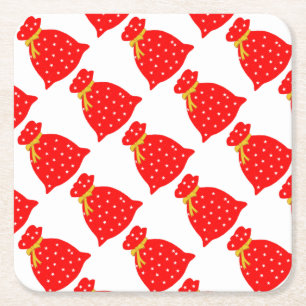Bag of Wishes Square Paper Coaster