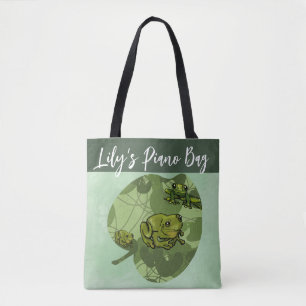 Bag Partir à la pratique Frog and Lily Pad Tote