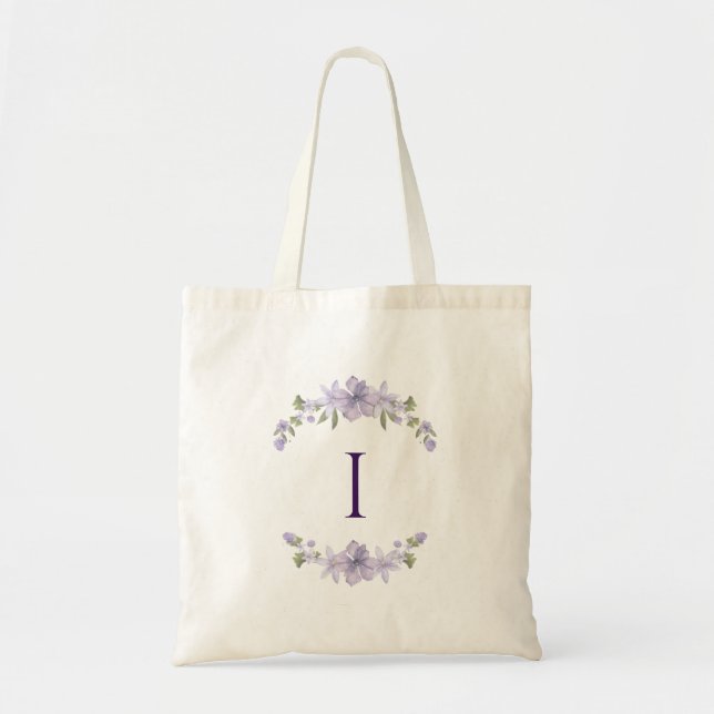 Bag Personalized Floral Initial Tote | Bridesmaid Gift (Devant)
