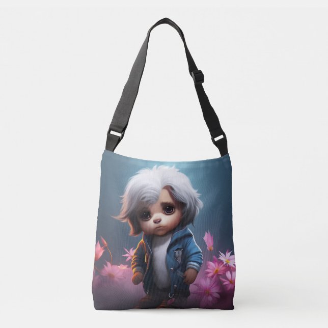 Bag small with white hair (Front)