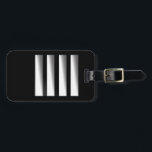 Bag Tag - Captain - Silver Stripes<br><div class="desc">Bag Tag with Captain insignia with silver strips</div>