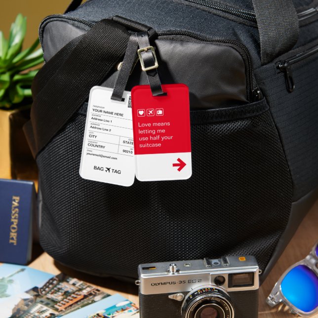 BAG TAG - Love means... (Front & Back)