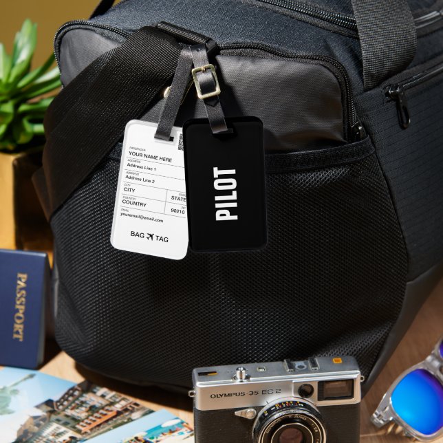BAG TAG - PILOT (Front & Back)