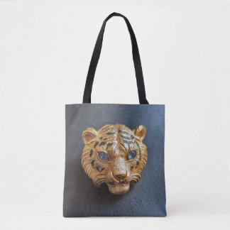 Bag Tote avec épingle à chapeau tigre