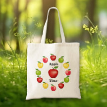 Tote de la saison des pommes de la récolte d'autom
