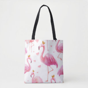 Bag Tote Flamant Couronné – Luxe Island Vibes