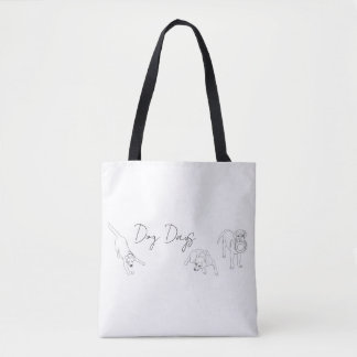 Bag Tote with illustrations from Dog Days.