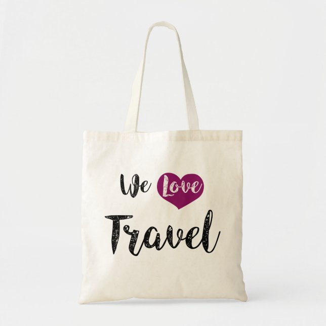 Bag, “We love Travel " Tote Bag (Front)