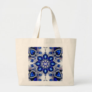 Bag with Blue White Colours Design