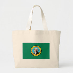 Bag with Flag of Washington State - USA