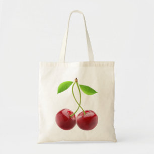 Bag with pair of sweet cherries