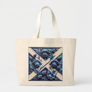 Bag with Scottish Thistles Design