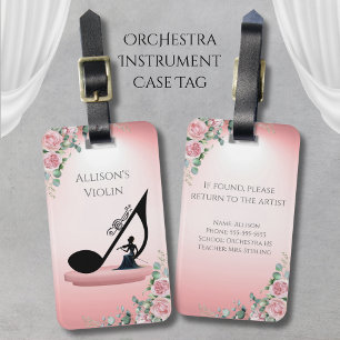 Bagage Étiquette de housse d'instrument à cordes en viole