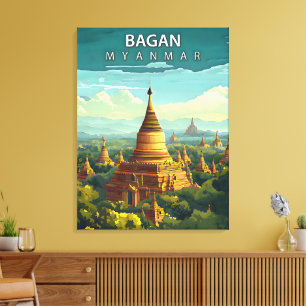 Bagan, Myanmar: A Timeless Tapestry Canvas Print