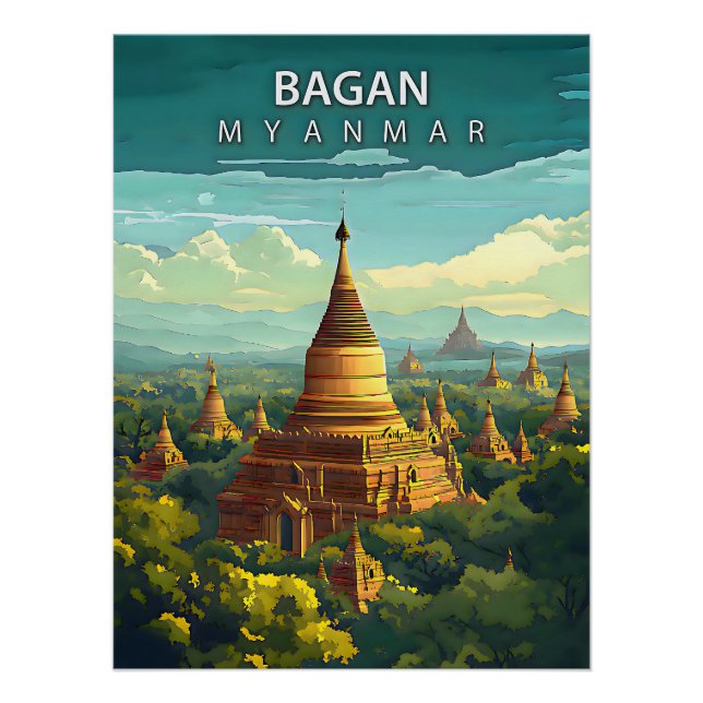 Bagan, Myanmar: A Timeless Tapestry Poster (Front)