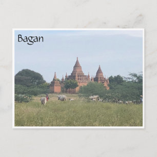 bagan temple postcard