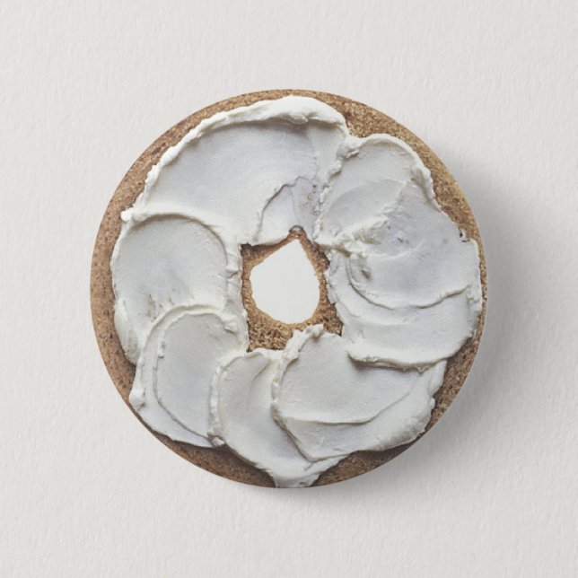 Bagel 2 Inch Round Button (Front)