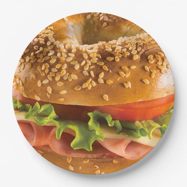 BAGEL 5  PAPER PLATE (Front)