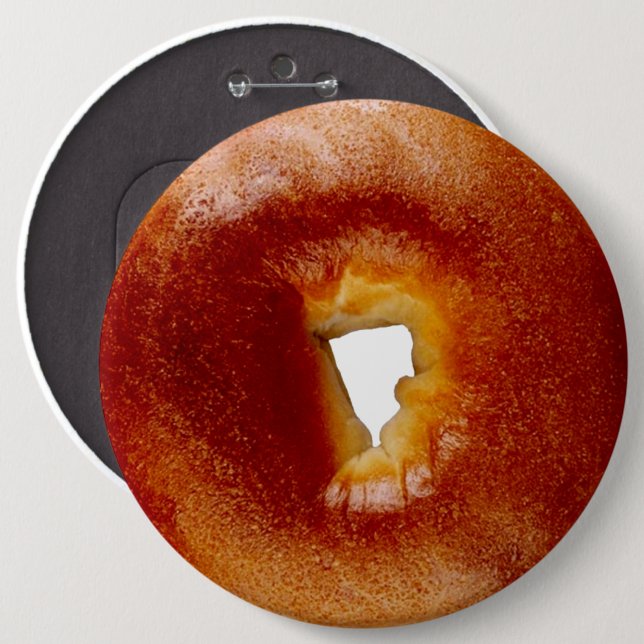 Bagel 6 Inch Round Button (Front & Back)