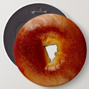 Bagel 6 Inch Round Button